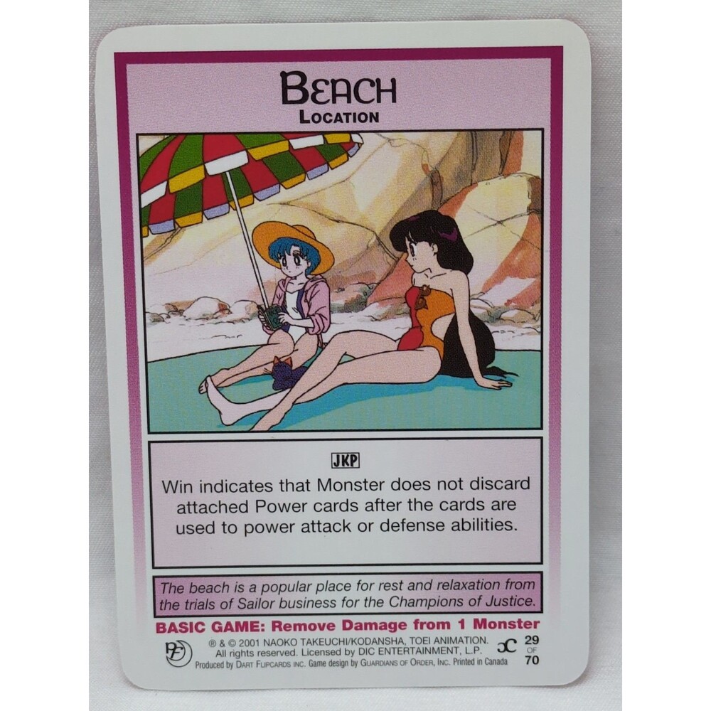 Beach Sailor Moon CCG Past And Future Card #29
